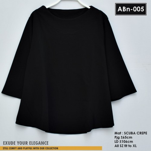 ABn-005 Blouse Scuba Crepe