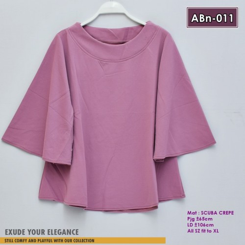 ABn-011 Blouse Scuba Crepe
