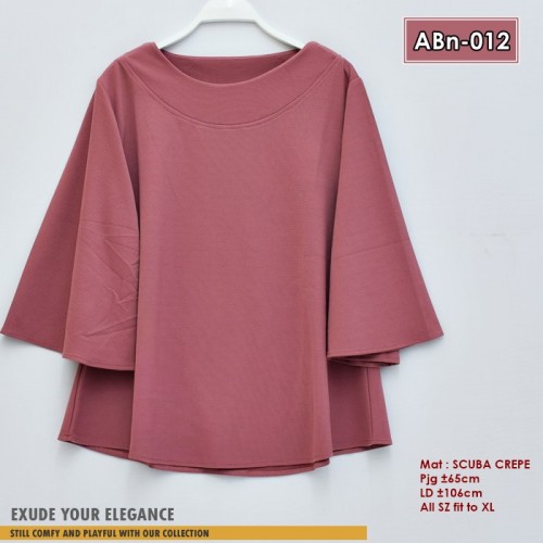 ABn-012 Blouse Scuba Crepe