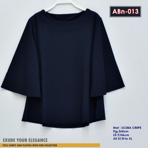 ABn-013 Blouse Scuba Crepe