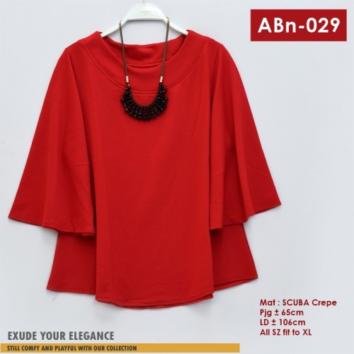 ABn-029 Blouse Scuba Crepe