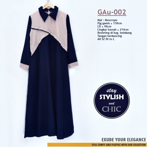 GAu-002 Gamis Fashion Kombinasi