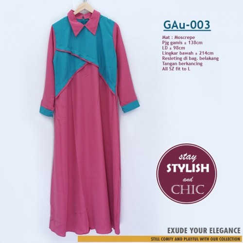 GAu-003 Gamis Fashion Kombinasi