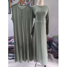 GAw-003 Anjani Dress - Gamis Polos Ceruti Babydoll