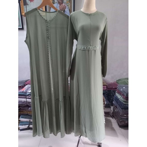 GAw-003 Anjani Dress - Gamis Polos Ceruti Babydoll
