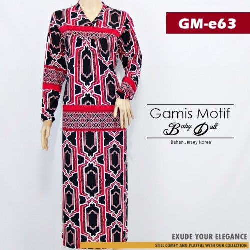 GM-e63 Gamis baby doll motif