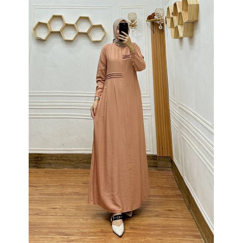 Hana-010 Hana Dress Linen Polo