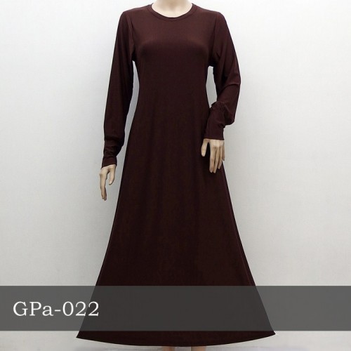 GPa-022 Gamis Polos Semi Klok