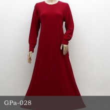 GPa-028 Gamis Polos Semi Klok