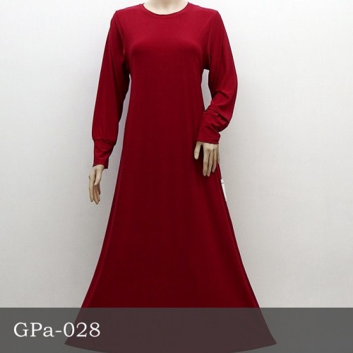 GPa-028 Gamis Polos Semi Klok