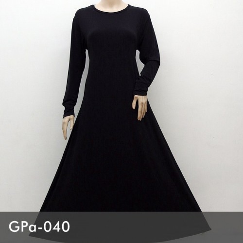 GPa-040 Gamis Polos Semi Klok