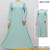 GPa-078 Gamis Polos Semi Klok