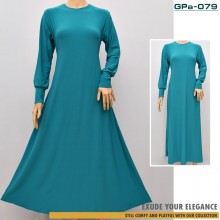 GPa-079 Gamis Polos Semi Klok