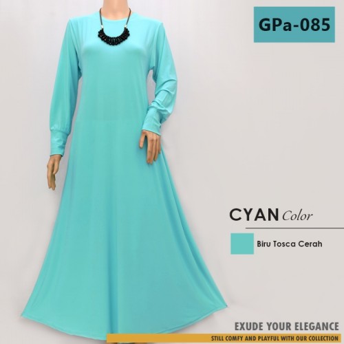 GPa-085 Gamis Polos Semi Klok