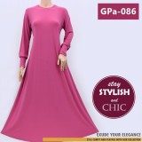 GPa-086 Gamis Polos Semi Klok