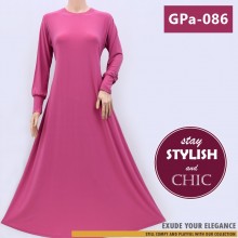 GPa-086 Gamis Polos Semi Klok