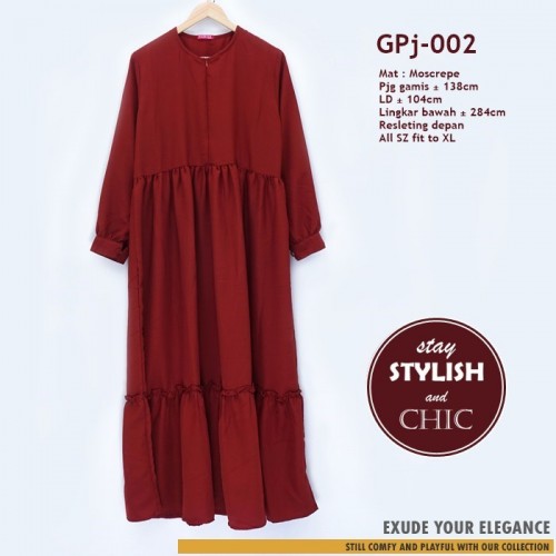 GPj-002 Gamis Polos Rempel