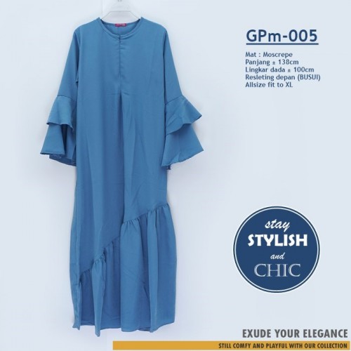 GPm-005 Ruffle Dress Bellsleeve