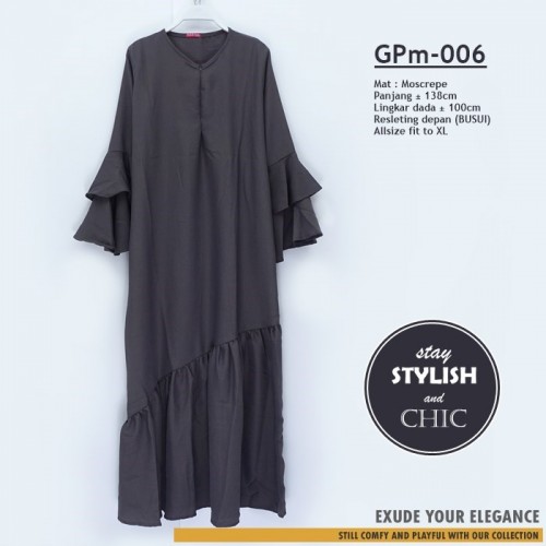GPm-006 Ruffle Dress Bellsleeve