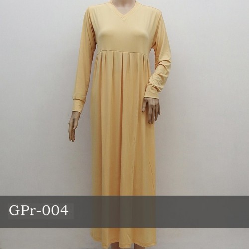 GPr-004 Gamis Polos Rempel Dada