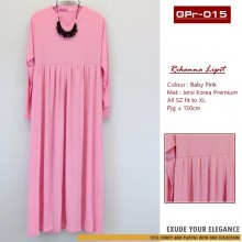GPr-015 Gamis Polos Rempel Dada
