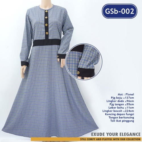 GSb-002 Long Dress Semi Woll Flanel