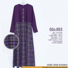 GSs-003 Gamis Semi Woll Kombinasi