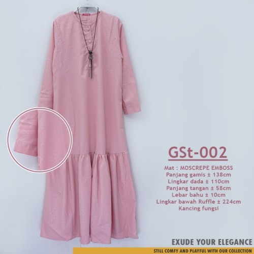 GSt-002 Ruffle Dress Emboss