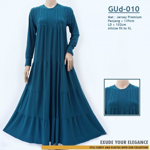 GUd-010 Gamis payung rempel susun