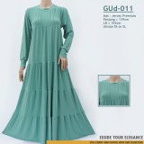 GUd-011 Gamis payung rempel susun