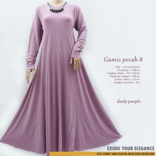 GUe-077 Gamis Payung Pecah 8