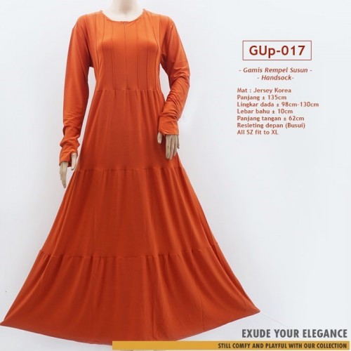 GUp-017 Gamis Handsock Polos