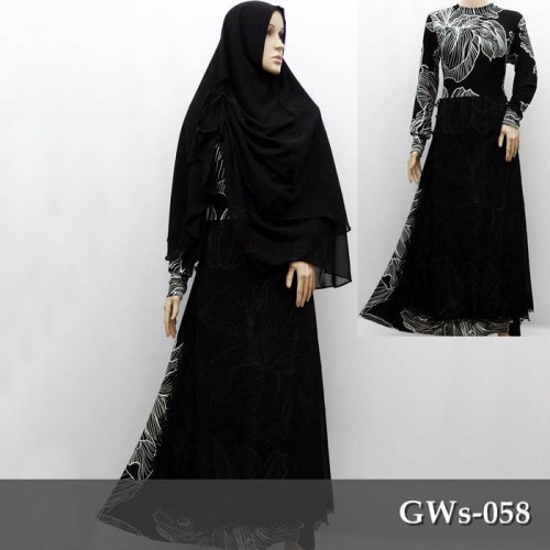 GWs-058 Gamis Taqwa + Jilbab