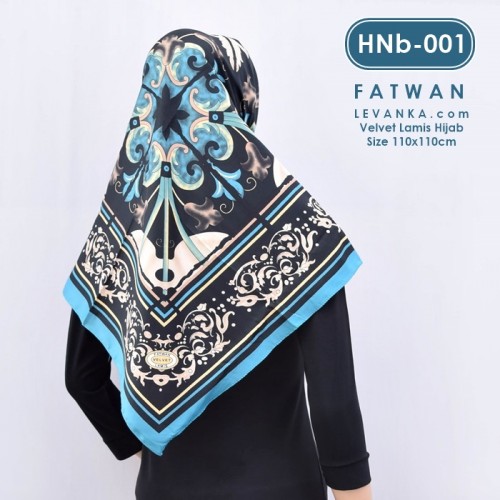 HNb-001 Hijab Square Velvet by Fatwan