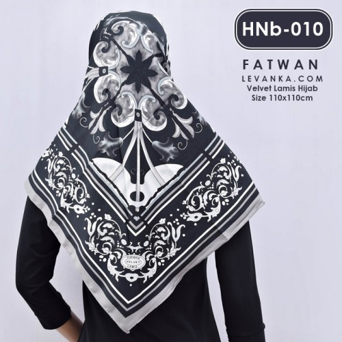 HNb-010 Hijab Square Velvet by Fatwan