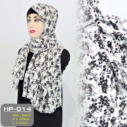 HP-014 Pashmina Katun Monochrome