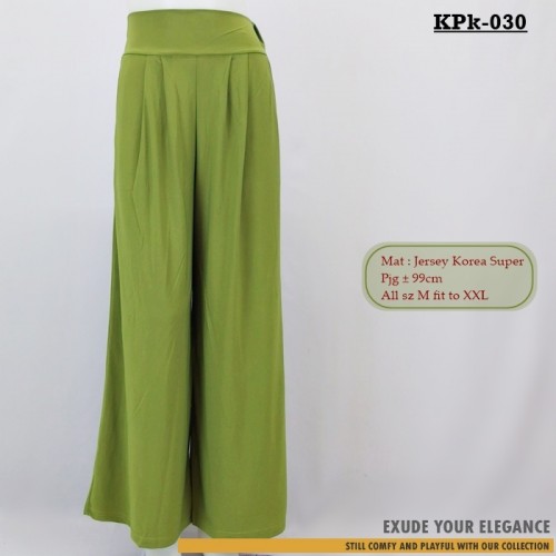 KPk-030 Kulot Polos Berkantong