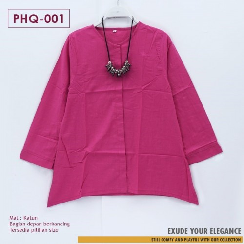 PHq-001 Atasan Katun Kancing