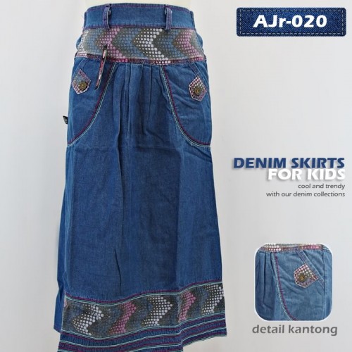 AJr-020 Rok Jeans Anak