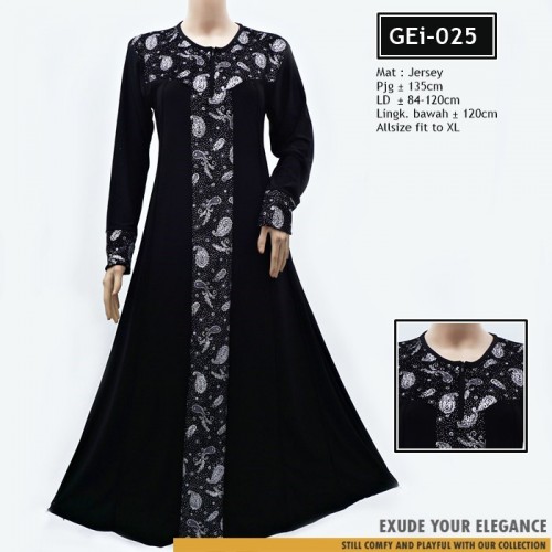 GEi-025 Gamis Jersey mix Bludru