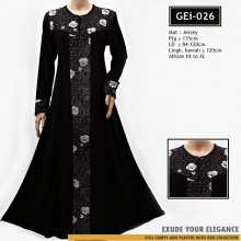GEi-026 Gamis Jersey mix Bludru