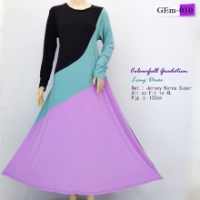 GEm-010 Gamis Payung Kombinasi