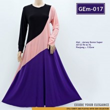 GEm-017 Gamis Payung Kombinasi