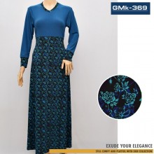 GMk-369 Gamis jersey kombinasi