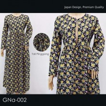 GNa-002 Gamis Katun Jepang Tali Pinggang
