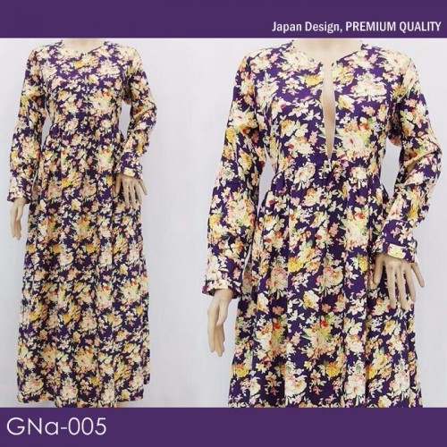 GNa-005 Gamis Katun Jepang Tali Pinggang