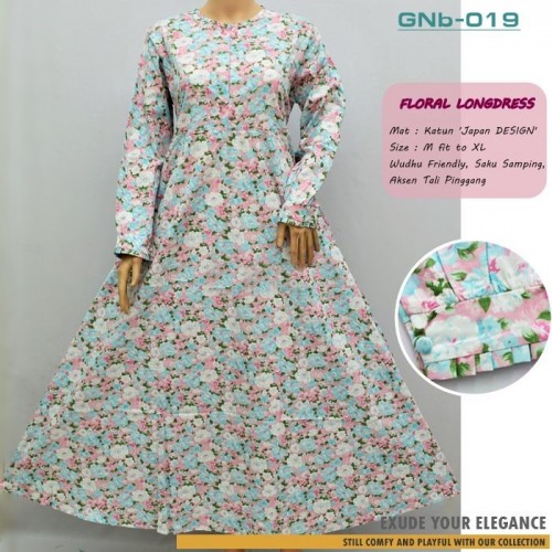 GNb-019 Gamis Katun Jepang Tali Pinggang