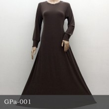 GPa-001 Gamis Polos Semi Klok