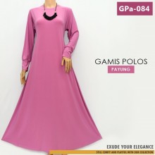 GPa-084 Gamis Polos Semi Klok