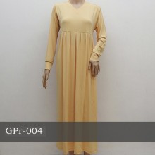 GPr-004 Gamis Polos Rempel Dada
